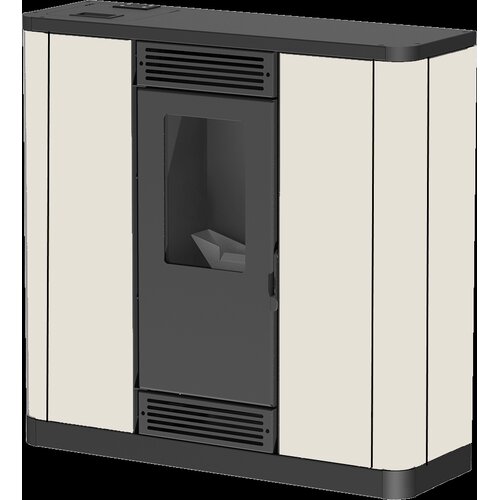 Mareli kamin na pelet aurora slim 10 air (10kW) krem Slike