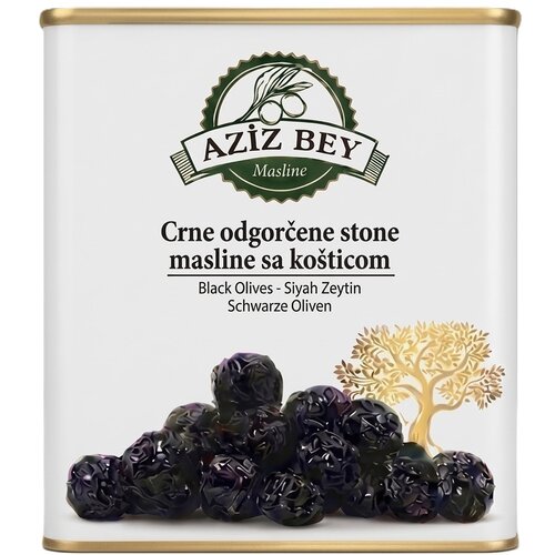 Aziz Bey Crne odgorčene stone masline sa košticom, Gemlik, 10 kg Cene