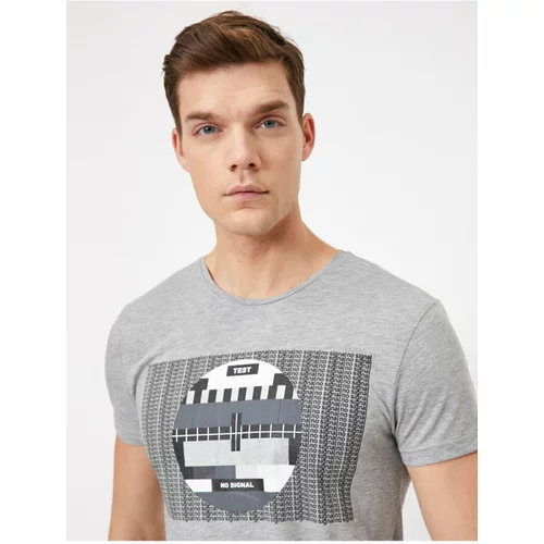 Koton T-Shirt - Gray - Regular fit