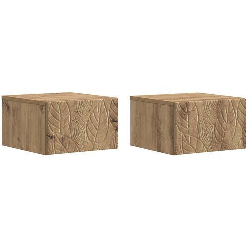 vidaXL Stenski nočni omarici 2 pcs Artisan hrast 49 x 34,5 x 20 cm, (5000247366) Cene