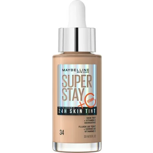 Maybelline Superstay 24H Skin Tint + Vitamin C puder za sve vrste kože 30 ml Nijansa 34