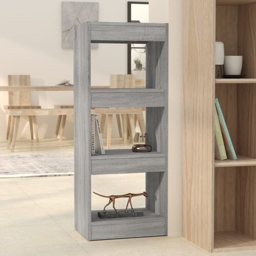 vidaXL knjižna omara/pregrada siva sonoma hrast 40x30x103 cm Cene