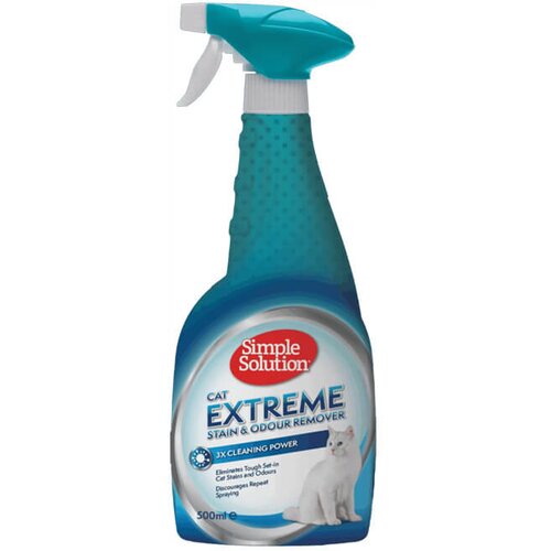 Simple Solution Extreme Stain & Odour Remover Cat - enzimski odstranjivač mrlja i mirisa za mačke (500ml) Cene