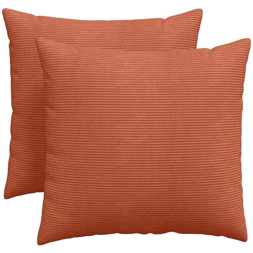 VidaXL jastučići za sofu 2 pcs crvena narančasta 50 x 50 cm Slike