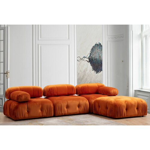  bubble corner ( L1-O1-1R -puf) - orange orange corner sofa Cene