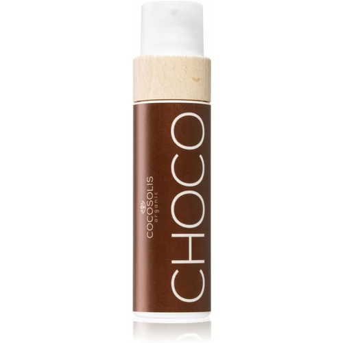 COCOSOLIS CHOCO negovalno olje za sončenje brez zaščitnega faktorja z vonjem Chocolate 110 ml