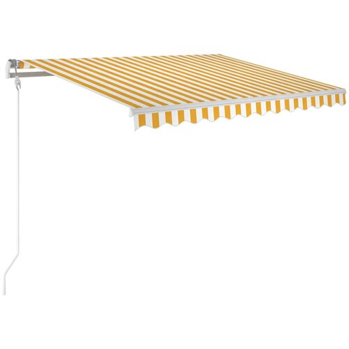  Automatska tenda sa senzorom LED 350x250 cm žuto-bijela Slike