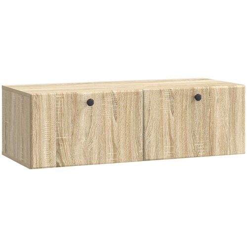 TV ormar za zid 98 x 41 x 30 cm Hrast sonoma Konstruirano drvo Slike