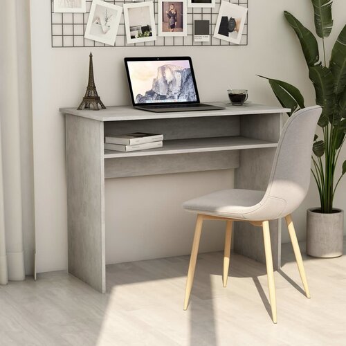 vidaXL radni stol siva boja betona 90 x 50 x 74 cm od iverice Cijene