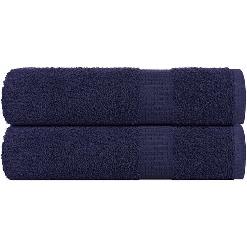  Ručnici za ruke FROGN 2 kom. tamnoplavi 50x100 cm 360 g/m&amp;sup2; - Modra 50 x 100 cm 2 Slike
