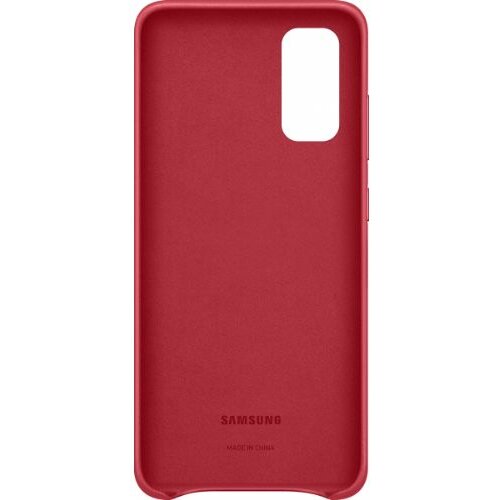 Samsung original usnjen ovitek EF-VG980LRE za Galaxy S20 G980 - za&amp;scaron;čita zadnjega dela - rdeča Slike
