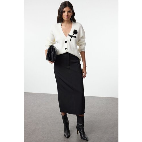 Trendyol Bone Soft Texture Rose Detailed Knitwear Cardigan Cijene