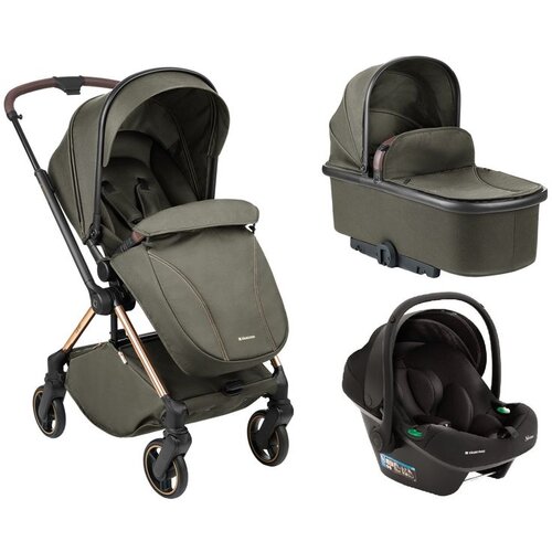 Kikka Boo kolica lanah 3in1 set sa auto sedištem i-prime i-size i tvrdom korpom army green Cene