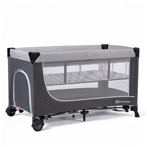 Kinderkraft prenosna posteljica leody™ grey Cene