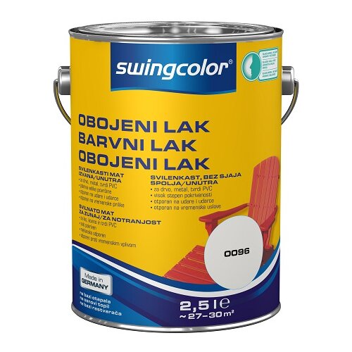 SWINGCOLOR Barvni lak (svilenkasto mat; barva: umazano bela; 2,5 l) Cene