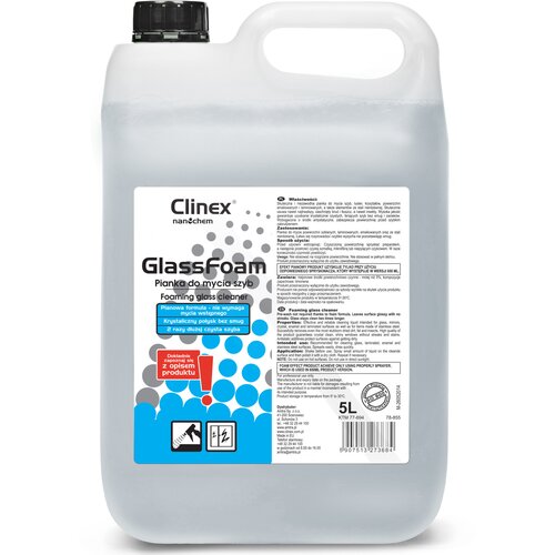Clinex Profesionalna pena za či&scaron;čenje stekel in ogledal brez lis in madežev Glass Foam 5L, (21389402) Cene