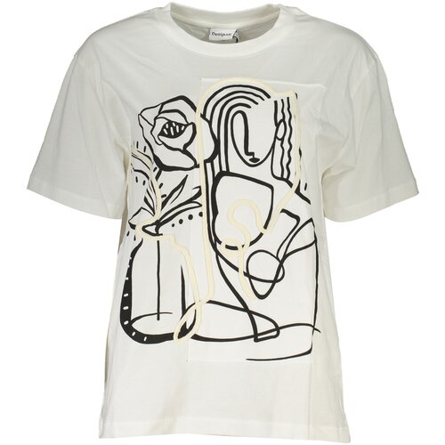 Desigual WOMEN&amp;amp;#39;S SHORT SLEEVE T-SHIRT WHITE Slike