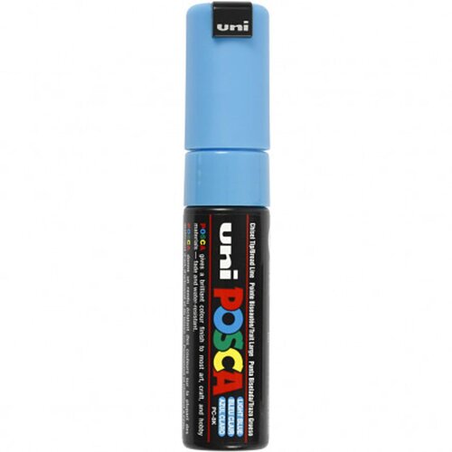 POSCA Uni flomaster; konica 8 mm prirezana; svetlo moder, (21290564) Cene