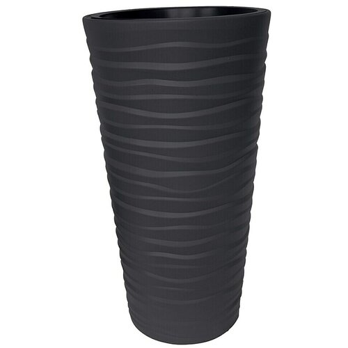  Visoka okrugla posuda za biljke Bora (Vanjska dimenzija (ø x V): 40 x 75 cm, Plastika, Antracit) Cijene