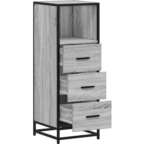VidaXL Kupaonski ormarić sivi Sonoma 35x37,5x100 cm izrađeno drvo Slike