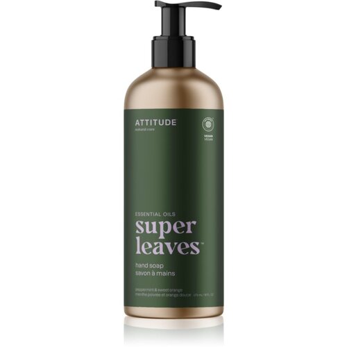 Attitude Super Leaves Essentials naravno milo za roke Peppermint &amp;amp; Sweet Orange 473 ml Slike