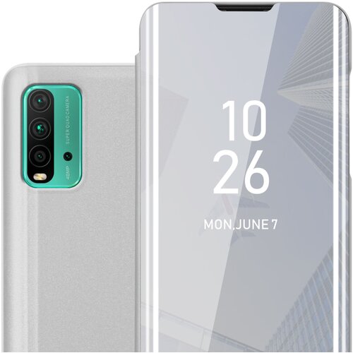 Cadorabo primera, združljiv z Xiaomi v Agate Silver - Clear View Zrcalo Za&scaron;čitni pokrov s funkcijo stojala 360 stopinj za&scaron;čita, (20603458) Cene