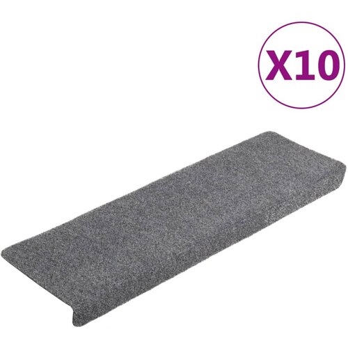 Maison Chic Preproga, Ruge za stopnice 10 kosov svetlo sive 65x21x4 cm, (22120702) Cene