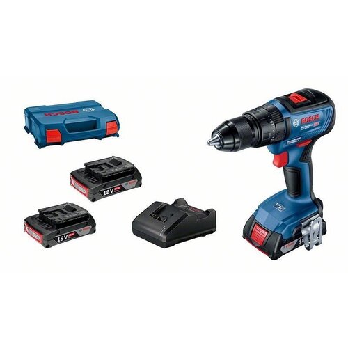 Bosch gsb 18V-50 ,3 x 2,0Ah baterije +punjač+kofer, aku. vibraciona bušilica-odvrtač Cene