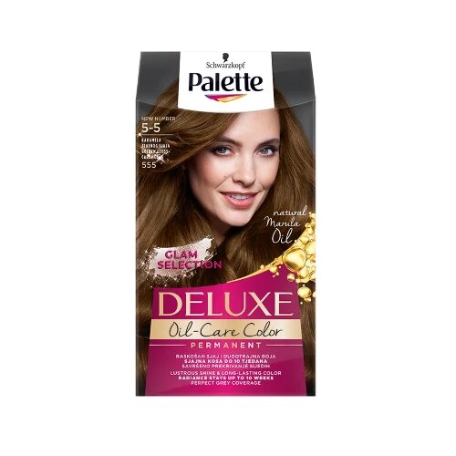 Schwarzkopf Farba za kosu 555 Palette Deluxe, Karamela Slike