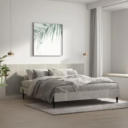  Uzglavlje za krevet siva boja betona 240 x 1,5 x 80 cm drveno