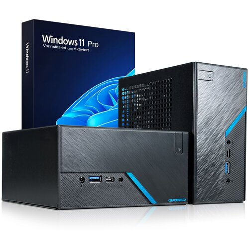 GREED Nano Plus Intel PC - minipc / namizni računalnik - Intel Core i5-10400 - 4,3 GHz - 16GB DDR4 RAM - 512GB SSD - USB 3.2 - WLAN + Windows 11 Pro, (21912887) Cene