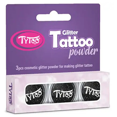 TyToo TyToo: 3x2,5ml komplet črnih ble&amp;scaron;čic v prahu Slike