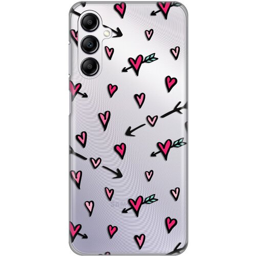 Teracell silikonska maska za Samsung A145R Galaxy A14 4G Heart Pattern Print Skin providna Cene