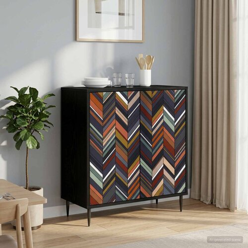 Kreveta OMMEN Crni hrast 69 x 33 x 76 cm Konstruirano drvo Cijene