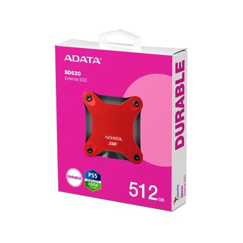 A DATA 512GB external SSD Durable SD620 Red Cijene