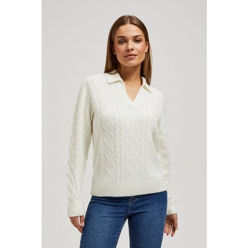 Moodo V-neck sweater with collar Cene
