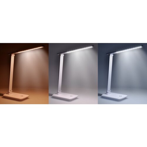 Solight WO64-W - LED prigu&amp;scaron;iva stona lampa LED/10W/230V 3000/4500/6000K bela Slike