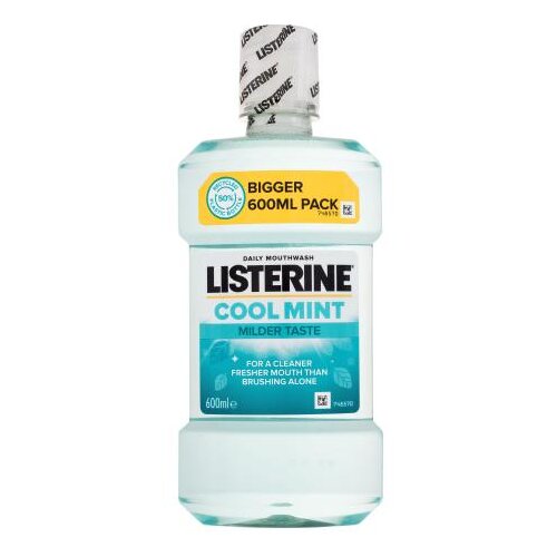 Listerine Cool Mint Mild Taste Mouthwash 600 ml vodica za ispiranje usta za svjež dah Cijene