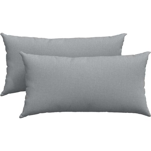  Jastučići za sofu 2 pcs Svijetlo siva 80 x 40 cm tkanina Slike