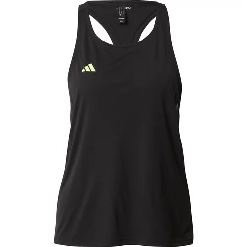 Adidas Sportski top 'Adizero Essentials ' limeta zelena / crna