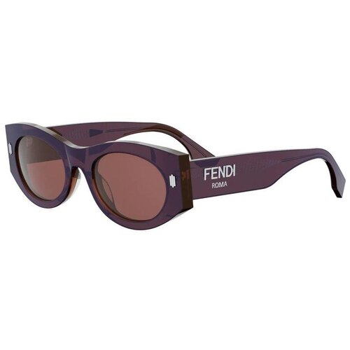 Fendi Roma Red Cat Eye Sunglasses ONE SIZE (52) Rdeča/Rdeča Slike