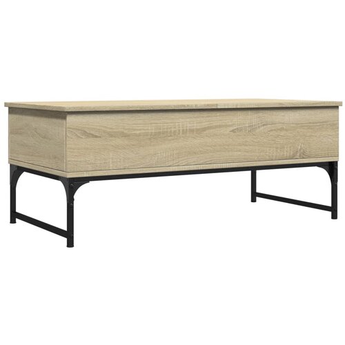 Maison Chic Klubska mizica - kavna mizica - Nizka mizica sonoma hrast 100x50x40 cm inženirski les, (21753091) Cene