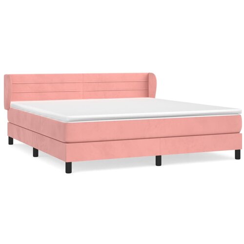 Maison Chic Box spring postelja - Vzmetna postelja z vzmetnico roza 160x200 cm žamet SL14996, (21881811) Cene