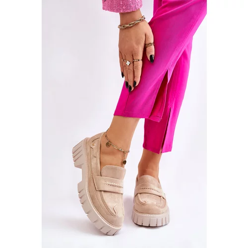 Kesi Women's Suede Slip-on Shoes Fiorell Beige