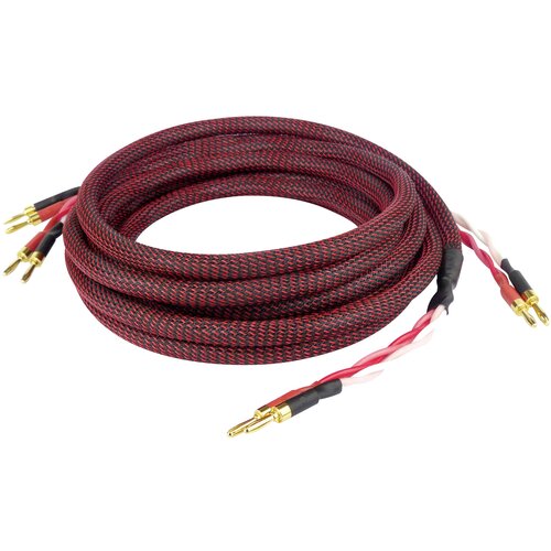 Dynavox 207298 avdio priključni kabel [2x banana moški konektor - 2x banana moški konektor] 3 m črna/rdeča, (20431805) Cene
