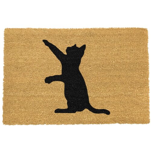 Artsy Doormats Predpražnik iz naravnih kokosovih vlaken Cat, 40 x 60 cm Cene