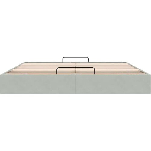 VidaXL Otomanski okvir kreveta bez madraca 200 x 200 cm bar&amp;scaron;unasti Slike