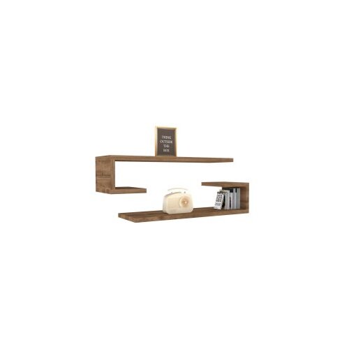 Hanah home eldo - walnut walnut wall shelf Cene