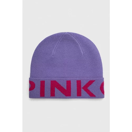 Pinko Volnena kapa vijolična barva