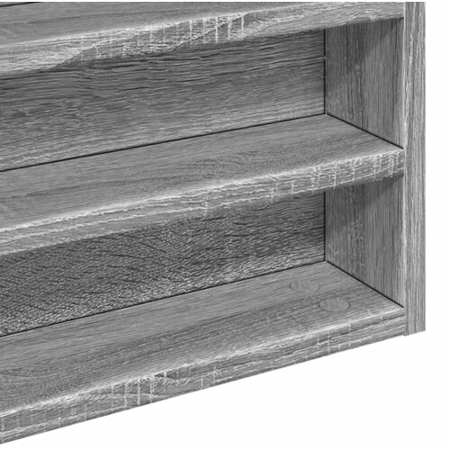  Vitrina boja sivog hrasta sonome 60x8,5x58 cm drvena Slike